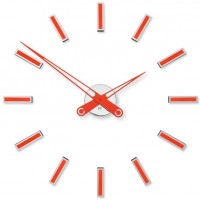 Dizajnové nalepovacie hodiny Future Time FT9600RD Modular red 60cm Dizajnové nalepovacie hodiny Future Time FT9600RD Modular red 60cm